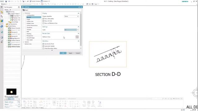 SIEMENS NX 11 - GEAR RING - DRAWING - CONCRETE MIXER смотреть онлайн