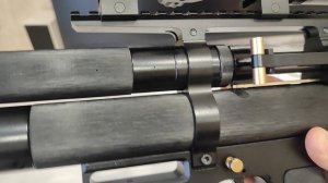 Обзор пневматической винтовки "микро Альфа Доберман" с 350 стволиком и габарите 50см.