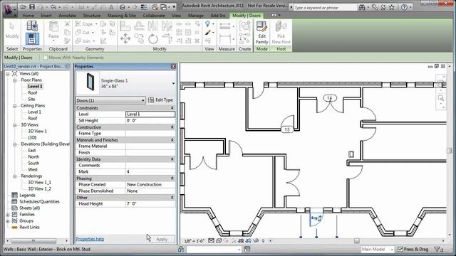 Auto Desk Revit Architecture Doors смотреть онлайн