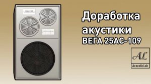 Доработка акустики ВЕГА 25АС-109