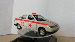 Autotime Collection LADA 110 Ambulance Русская серия ВАЗ 2110 скорая помощь
