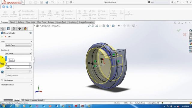 SolidWorks Tutorial - Free YouTube Video Tutorial - Design a Blower Housing смотреть онлайн