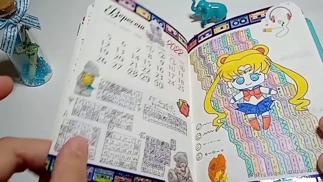 #обзор на мой #ежедгевник #планер #bujo ( вторая часть)