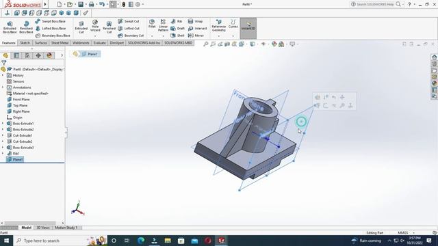 3D CAD MODEL- SOLIDWORKS FOR PRACTICE. EXERCISE #92