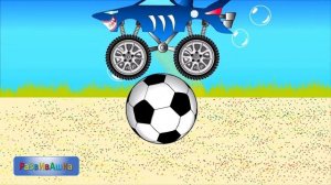 Ремонтируем монстр трак Акулу на фабрике  Мультики про машинки