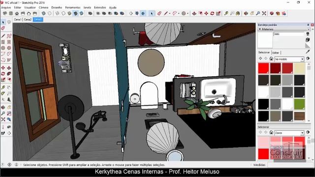 KERKYTHEA RENDER PARA SKETCHUP 18/24: Aplicando diferentes texturas nos materiais (CURSO GRÁTIS) смотреть онлайн