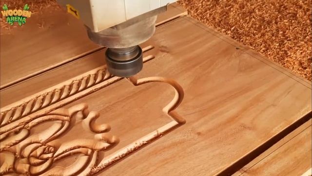 CNC Router Wooden Door Design | Wardrobe Wood Design Idea 2021 | Amazing Smart Wooden Door Design. смотреть онлайн