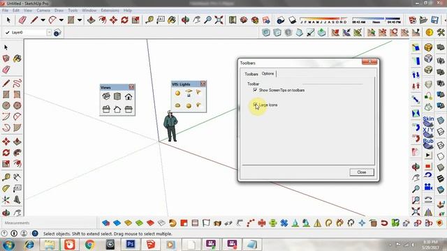 TUTORIAL SKETCHUP CARA MENGECILKAN MENU TOOL PADA TOOLBAR смотреть онлайн