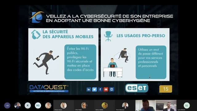 Webconférence DATAOUEST & ESET - La sécurité informatique en entreprise et les bonnes pratiques смотреть онлайн