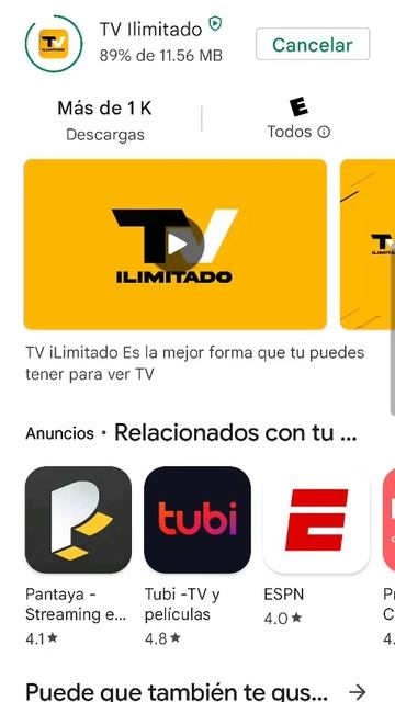 Descargar APP TV iLimitado de Google Play Store смотреть онлайн