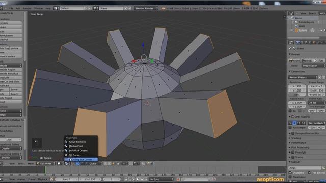 Blender 3D - Extrude - Εξώθηση смотреть онлайн