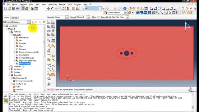 2D Static Stress Analysis using Abaqus CAE смотреть онлайн