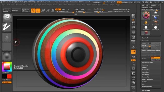 Z Brush Basics - Materials | zmat | Zbrush Trick: Reset Material | Zbrush(materials on Objects) смотреть онлайн