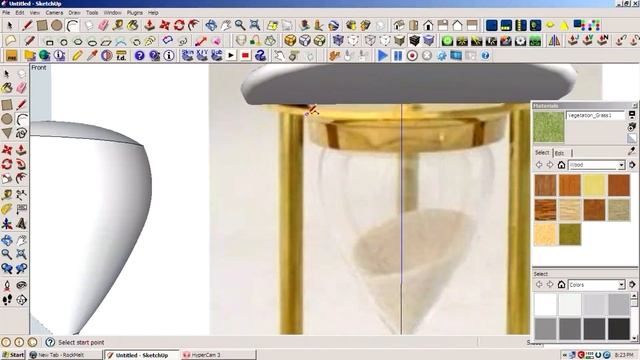 how to make a realistic sand timer in sketchup (new) смотреть онлайн