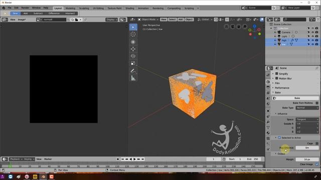 Tutorial blender 2.8: Cara membuat normal map смотреть онлайн