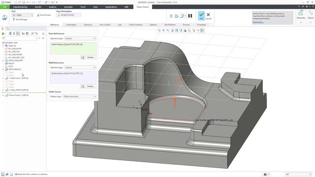 Support of Barrel Tools for Two New Finishing Commands: Wall and Floor 5 Axis Finish | Creo 10 смотреть онлайн