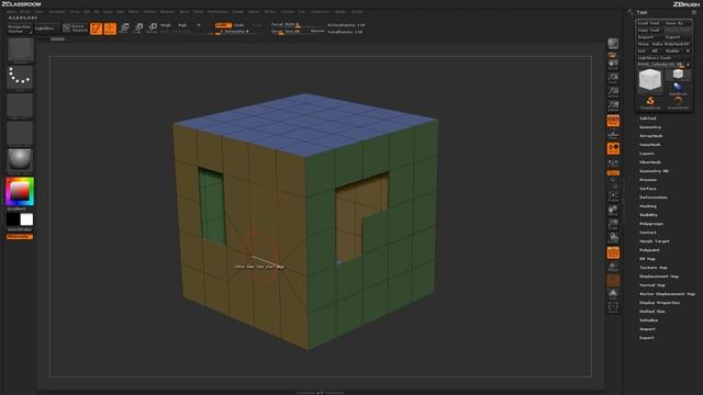 ZBrush ZModeler Edge Actions - Edge Stitch смотреть онлайн