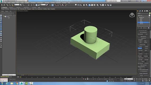 3ds Max 08-29 Editable Poly Edit Geometry Rollout Attach смотреть онлайн