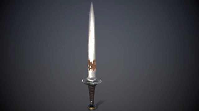 Knightly Sword 3D model смотреть онлайн