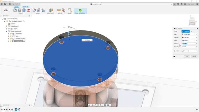 Fusion 360 Practice Exercise 2: Creating New Components and Preserves | Generative Design смотреть онлайн