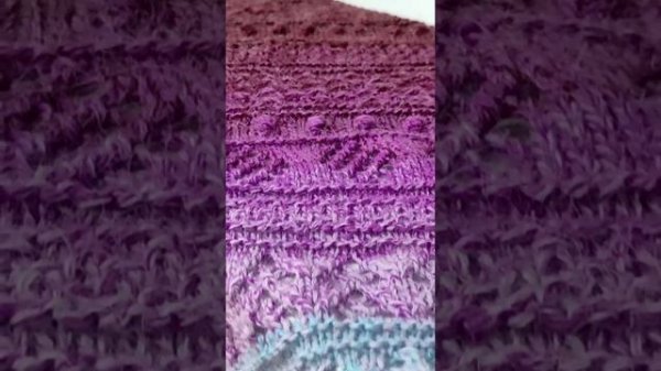 шаль, бактус ,платок спицами из пряжи Yarn art alpaca