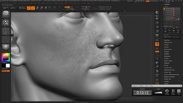 Zbrush skinpores manual sculpting смотреть онлайн