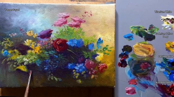 Yasser Fayad Oil Painting Still Life Step By Step Just By 4 Colors 01