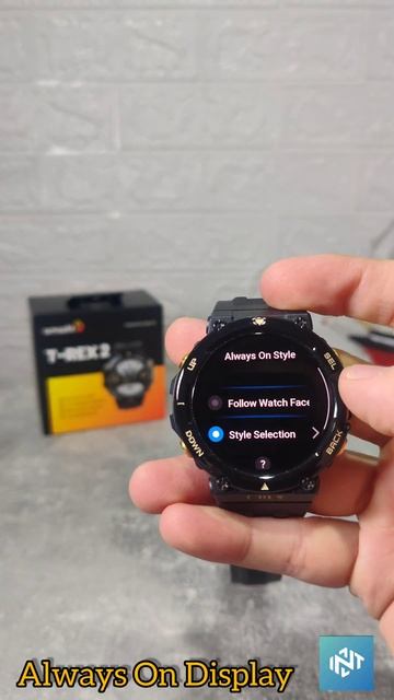 Amazfit T-Rex 2 Watch Face & Always On Display Setup  #bestsmartwatch #smartband #smartwatch