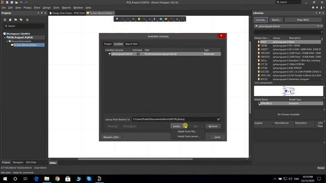 Cách thêm thư viện cho Altium Designer 18 смотреть онлайн