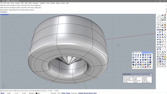 Rhino tips: How to create a basic Bezel Setting using SubD смотреть онлайн