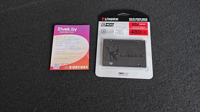 Распаковка — SSD диск Kingston A400 смотреть онлайн