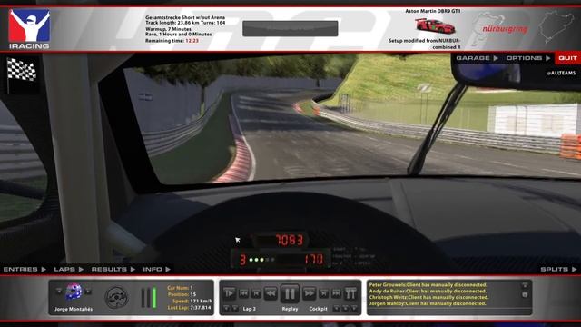 Aston Martin DBR9 GT1 lap at Nürburgring Combined / Nürburlaps смотреть онлайн