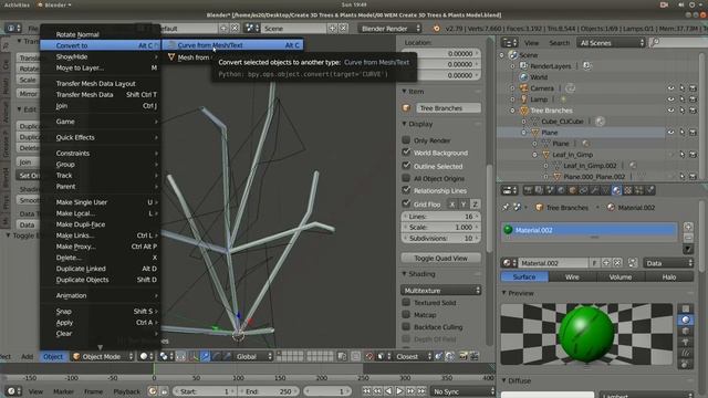 Create 3D Trees & Plants Model In Blender смотреть онлайн