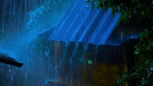 Прощай, скука за 3 минуты под звуки сильного дождя и грома на жестяной крыше ночью смотреть онлайн