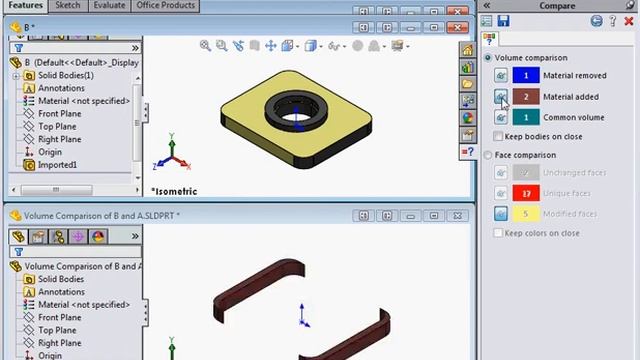07 SOLIDWORKS Tutorials | Uilities: Compare Geometry смотреть онлайн