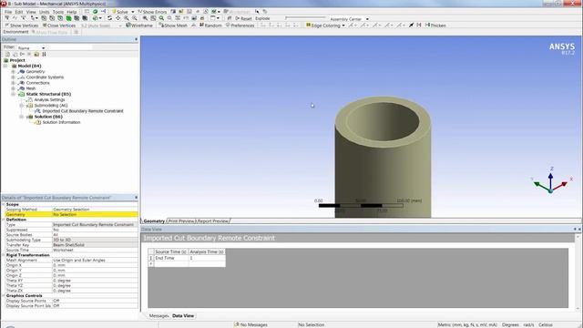 Beam and Shell Submodeling with ANSYS Mechanical смотреть онлайн