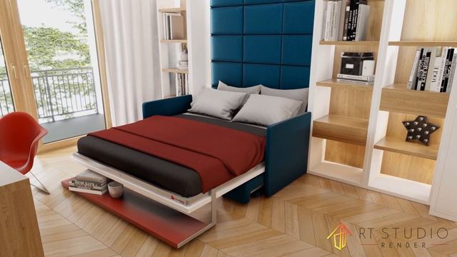 Smartroom - Interior animation rendered in Blender Eevee смотреть онлайн