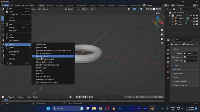 How to Open Obj File Format 3D Models in Blender Software [easy] смотреть онлайн