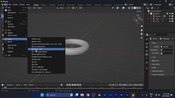 How to Open Obj File Format 3D Models in Blender Software [easy]