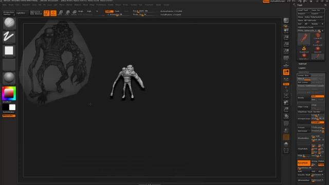 Zbrush Character Sculpt - Sanity 'Belt Creature' 001 смотреть онлайн