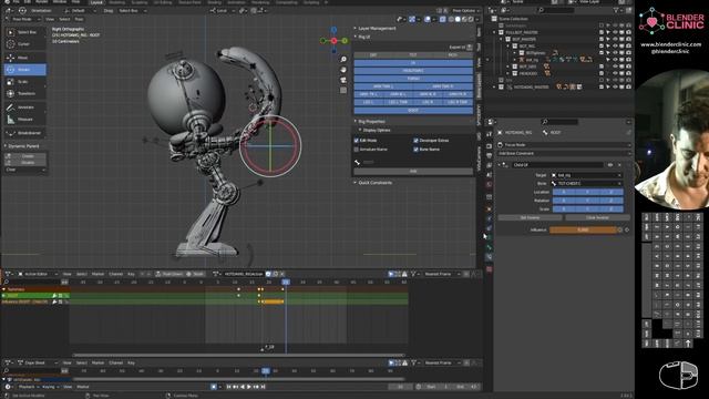 Blender Dynamic parenting for animation смотреть онлайн