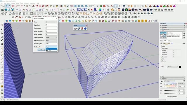 how to cut model in slices | sketchup essential tutorial | slicer tool смотреть онлайн