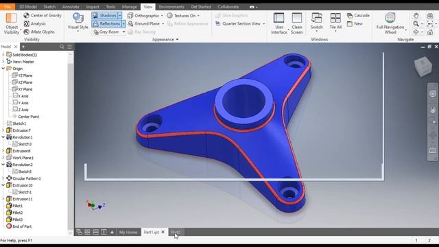 Practice 3d Drawing in Autodesk Inventor Modeling || Inventor 3d Cad || Autodesk Inventor Drawings смотреть онлайн