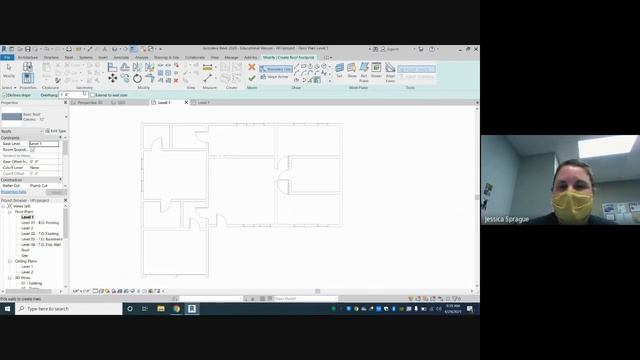 Ceiling and Roof Tutorial-Revit Habitat House Project CEA смотреть онлайн