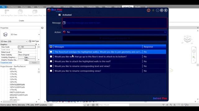 Ban Plus plugin, Version 01 for Autodesk Revit смотреть онлайн