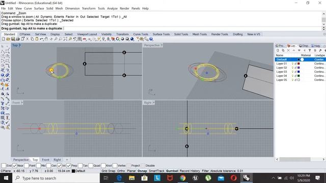 learn Rhino 5 - Part 14 jewelry design смотреть онлайн
