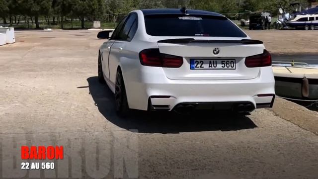 BMW F30 / BARON AU560 / Avery Satin Pearl White / Edirne смотреть онлайн