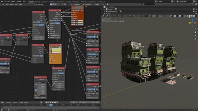 Building generator - Demo - Sverchok смотреть онлайн