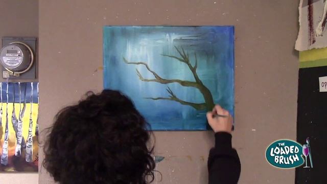 The Loaded Brush Heather Colibri painting 'Cherry Blossoms' смотреть онлайн