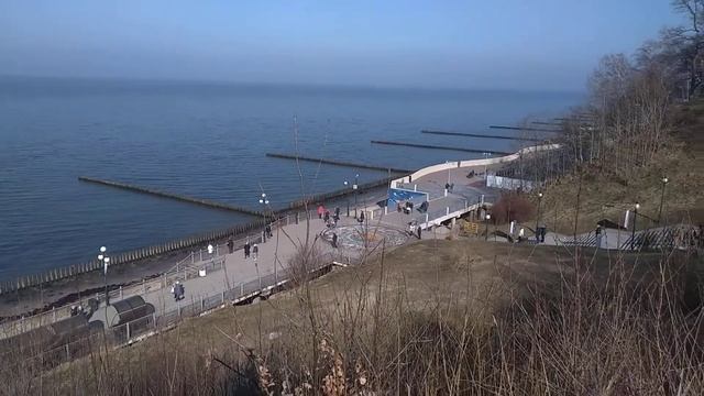 Балтийское море. Променад Светлогорска. смотреть онлайн